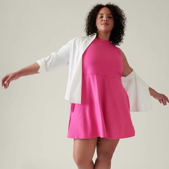Athleta Conscious Dress in Salvia Pink, Size XL - Picture 1 of 14